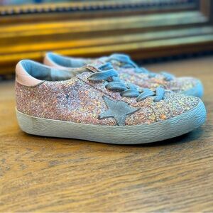 Golden Goose girls iridescent unicorn pink sneakers size EU 30 (US 11.5-12)